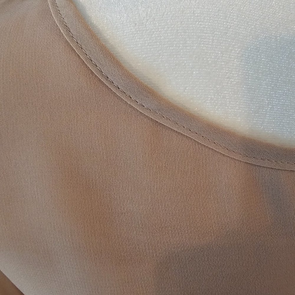 Blue Bird Size S Cream/Tan Shirt - Picture 6 of 6